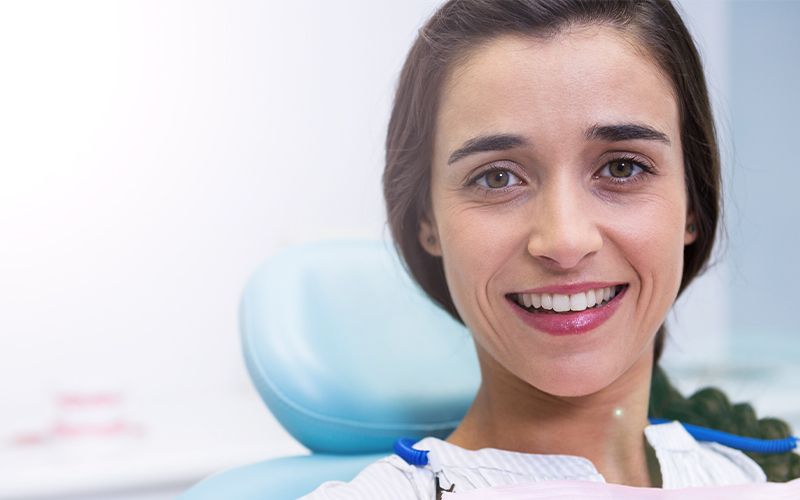 Laser gum surgery patient